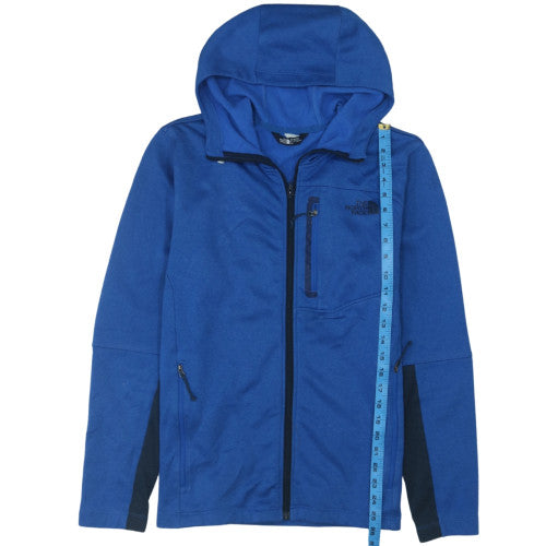 The North Face Men's Blue Full Zip Hooded Fleece Jacket M