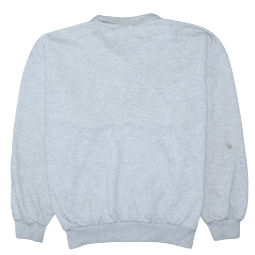 Nike Men's Grey 1/4 Zip Sports Sweatshirt M Vintage Australian Made