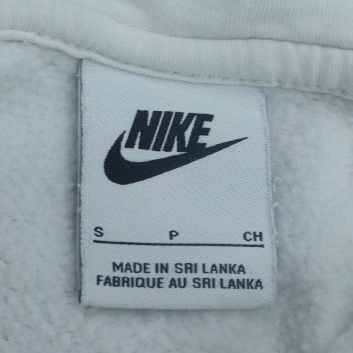 Nike Men's White Full Zip Hoodie Size S Fleece Sportswear