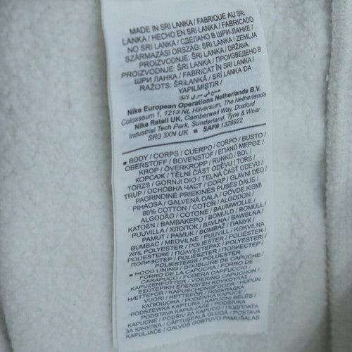 Nike Men's White Full Zip Hoodie Size S Fleece Sportswear