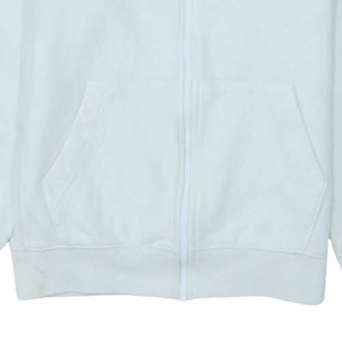 Nike Men's White Full Zip Hoodie Size S Fleece Sportswear