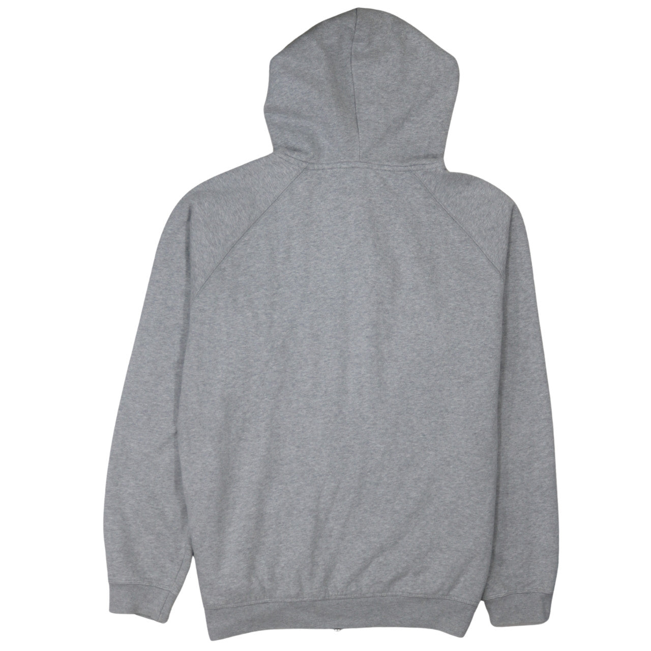 Reebok Mens Grey Full Zip Hoodie L Sports Fleece Sweatshirt