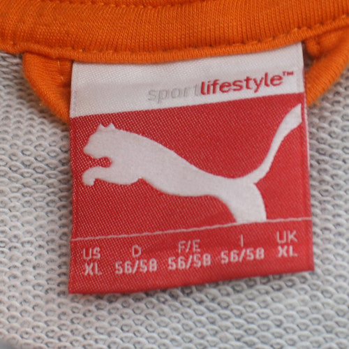 Puma Men's Grey Full Zip Hoodie XL Sportswear Sweatshirt