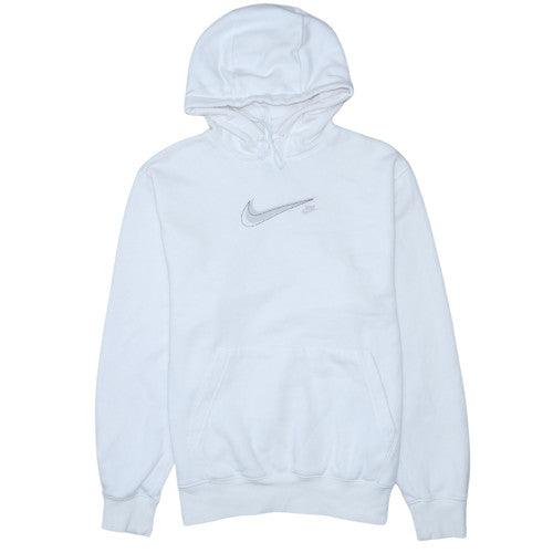 Nike Men's White Pullover Hoodie M Regular Fit Sports Fleece