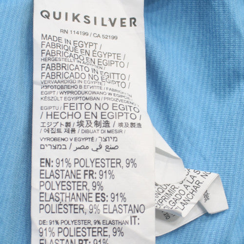 Quiksilver Men's Blue XXXL Short Sleeve Crew Neck T-Shirt