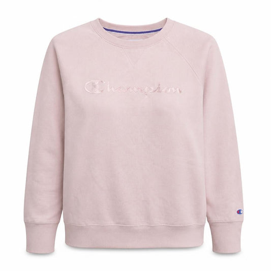 Champion Womens Pink Crew Neck Pullover Sweatshirt XL Relaxed Fit