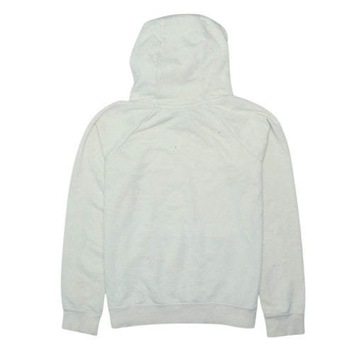 Nike Men Ivory Pullover Hoodie S Fleece Sports Logo Sweatshirt