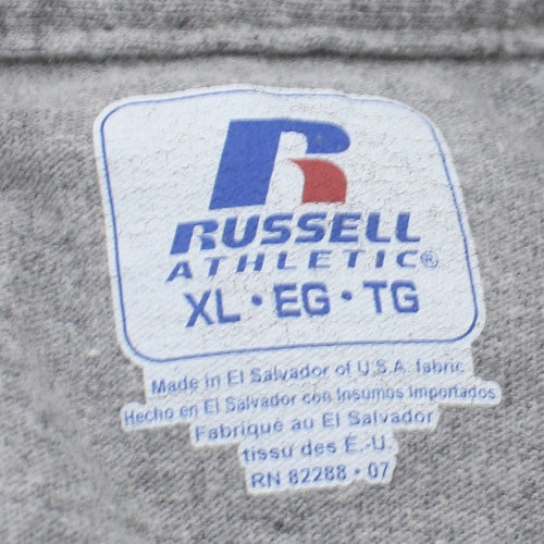 Russell Athletic Men’s Grey XL Crew Neck Short Sleeve T-Shirt
