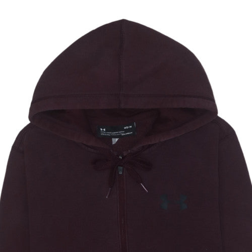 Under Armour Men's Brown Full Zip Hoodie Size M Fleece Sportswear