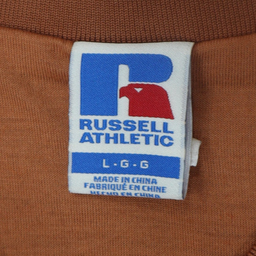 Russell Athletic Men's Brown Fleece Zip Vest Size L