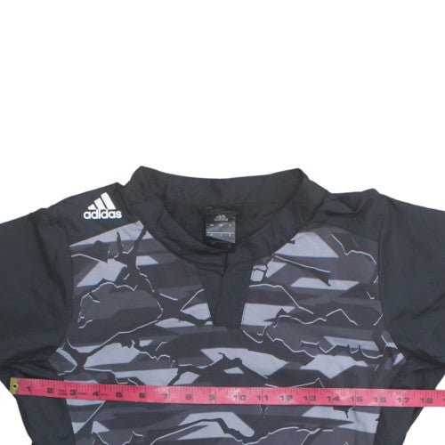 Adidas Boys Black Camouflage Pullover Sweatshirt Size 140 Long Sleeve