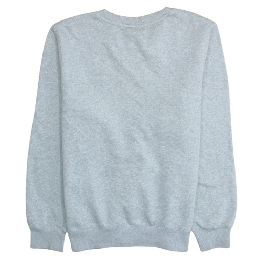 Champion Men's Grey Logo Crew Neck Pullover Sweatshirt L