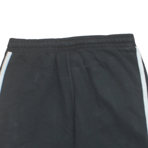 Adidas Mens Black Sweat Shorts S Retro Stripe Casual Athletic