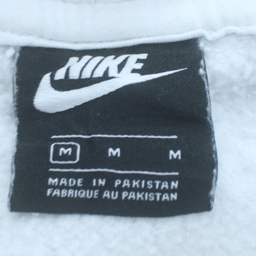 Nike Men's White Pullover Hoodie M Sports Fleece Sweatshirt