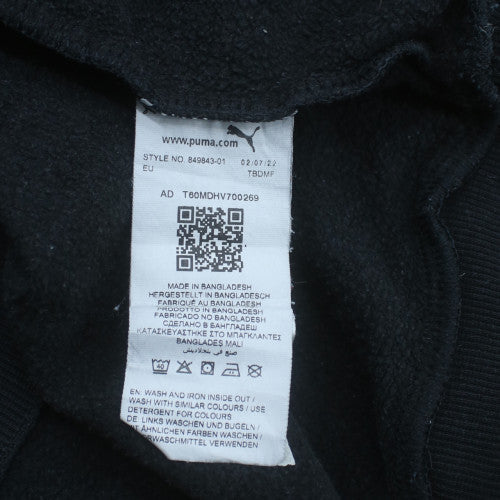 Puma Men’s Black Medium 1/4 Zip Fleece Sweatshirt Pullover