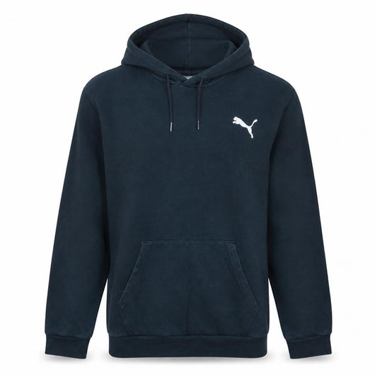 Puma Men’s Black Pullover Hoodie L Fleece Sweatshirt