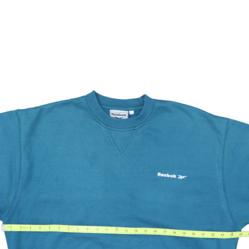 Reebok Essentials Mens Blue Crew Neck Pullover Sweatshirt L