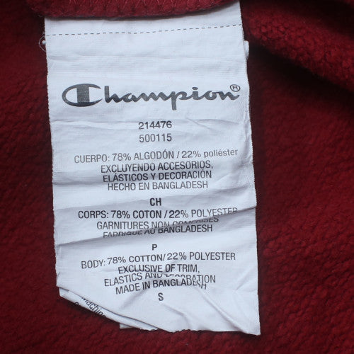 Champion Men's Red Small Pullover Hoodie Fleece Sweatshirt