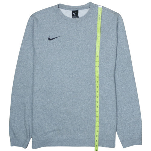 Nike Men's Grey Large Pullover Sweatshirt Crew Neck Fleece