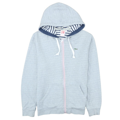 Lacoste Live Men's Grey Full Zip Hoodie Size 2XL Cotton