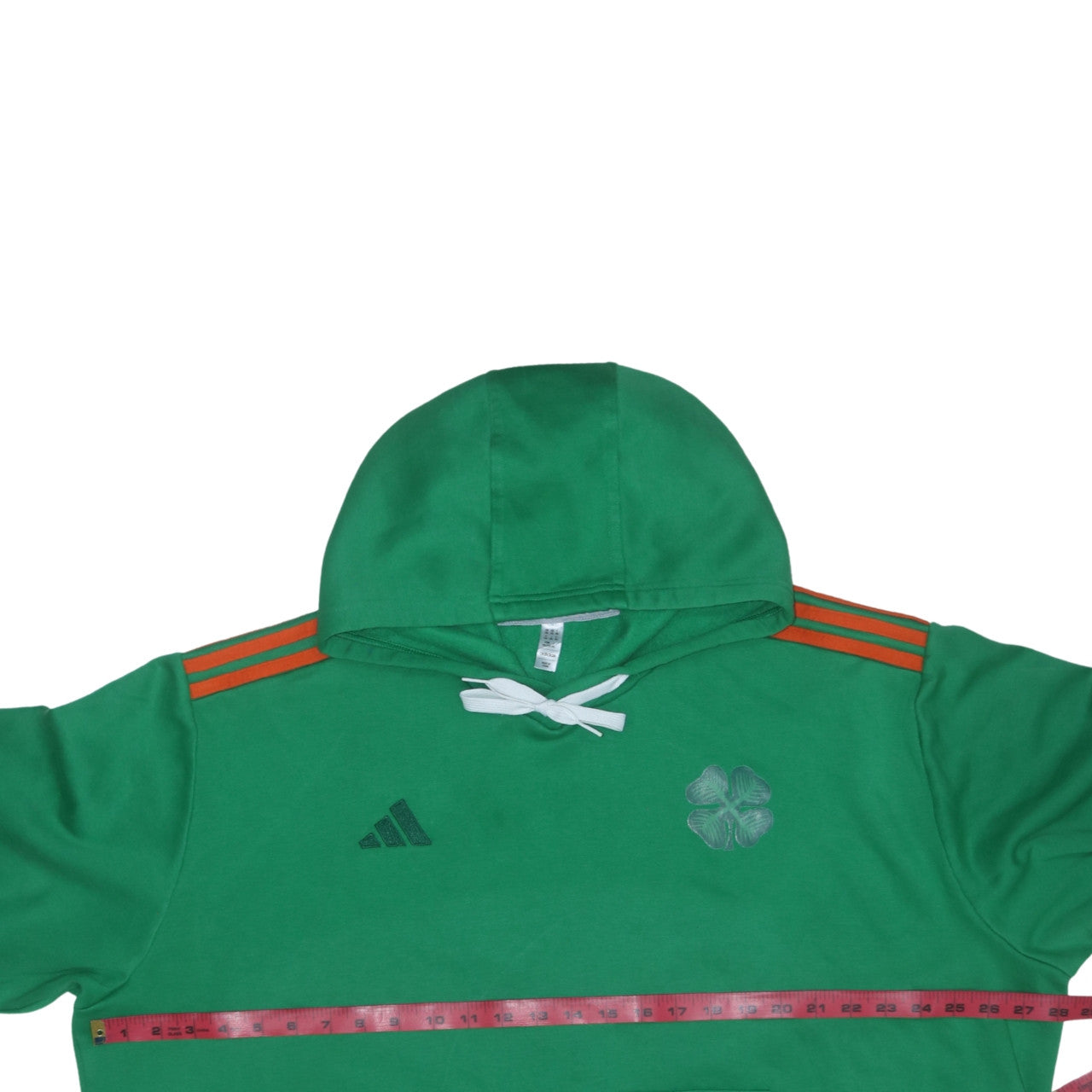 Adidas Men’s Green 2XL Pullover Hoodie with Logo Print