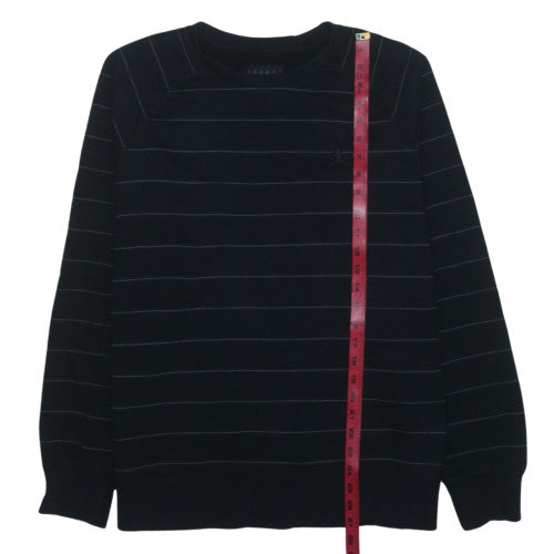 Nike Jordan Men’s Black Striped Pullover Sweatshirt L