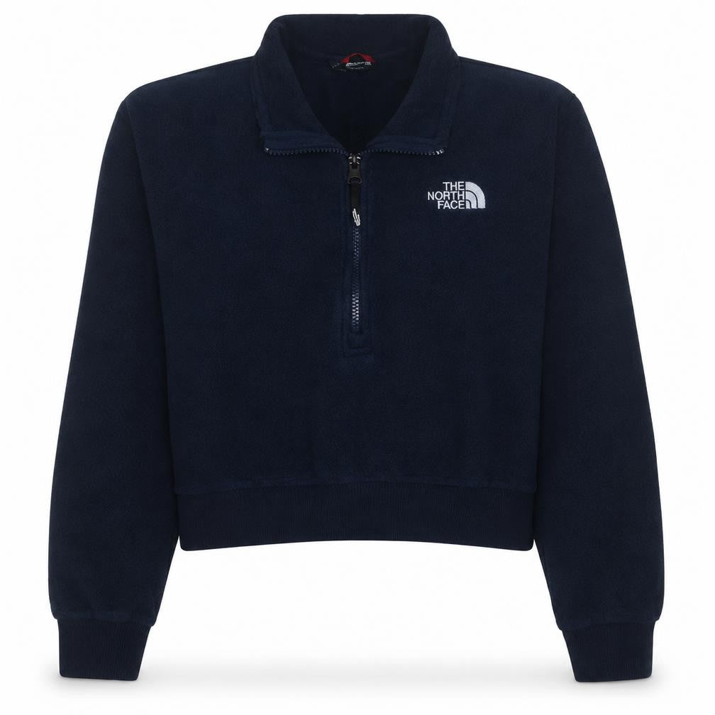 The North Face Boys Blue Fleece 1/4 Zip Pullover Sweatshirt - 10 Years