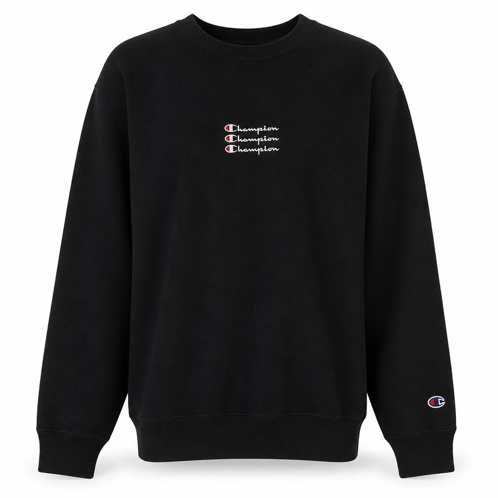 Champion Men's Black Small Pullover Sweatshirt Crew Neck