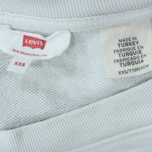Levi's Mens Grey Logo Crew Neck Sweatshirt XS Regular Fit