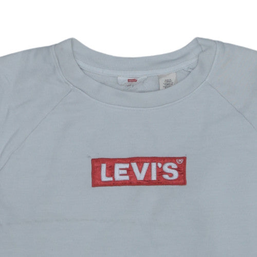 Levi's Mens Grey Logo Crew Neck Sweatshirt XS Regular Fit
