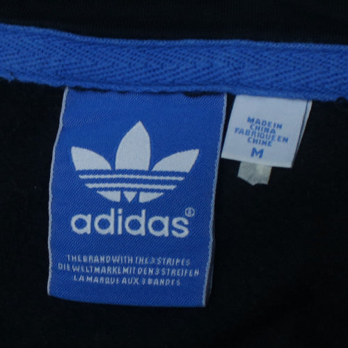 Adidas Men Black Full Zip Hoodie Size M Sportswear Fleece