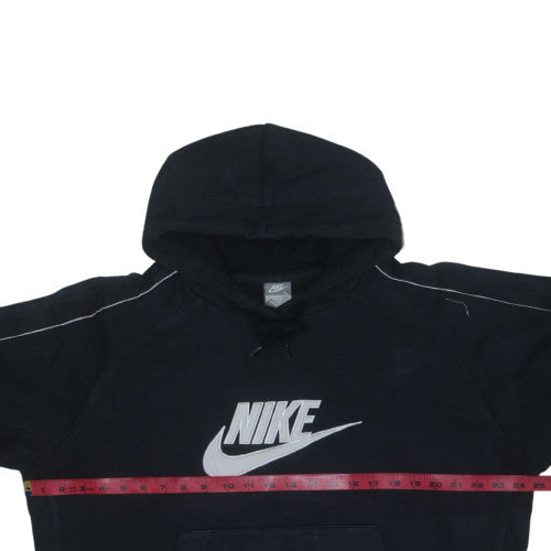 Nike Men's Black Pullover Hoodie L Fleece Sportswear Regular Fit