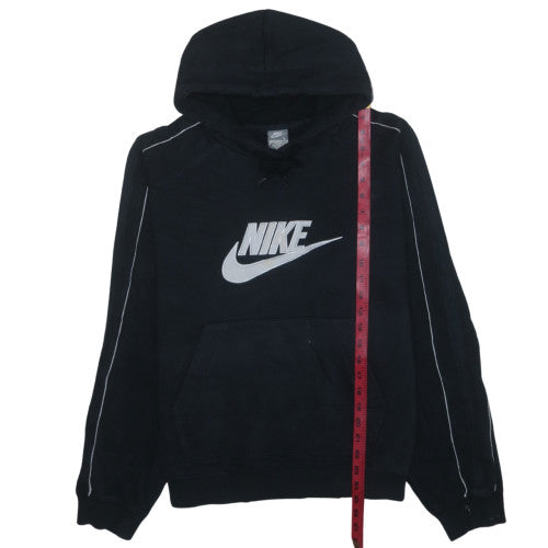 Nike Men's Black Pullover Hoodie L Fleece Sportswear Regular Fit