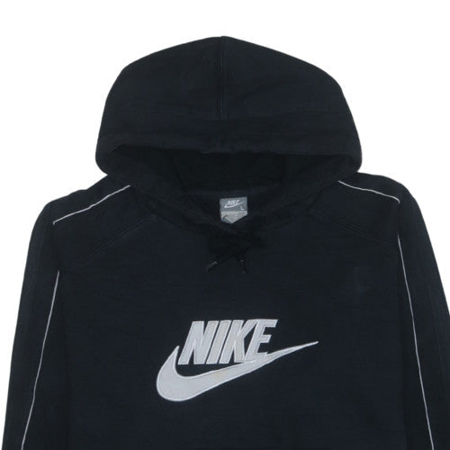 Nike Men's Black Pullover Hoodie L Fleece Sportswear Regular Fit