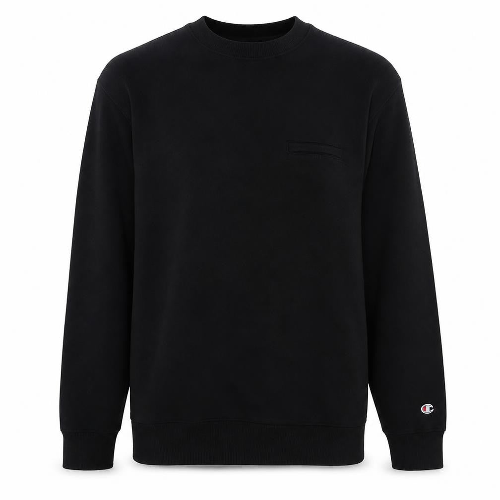 Champion Men's Black XL Pullover Sweatshirt Crew Neck Cotton Blend