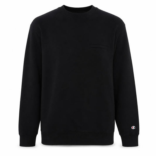 Champion Men's Black XL Pullover Sweatshirt Crew Neck Cotton Blend