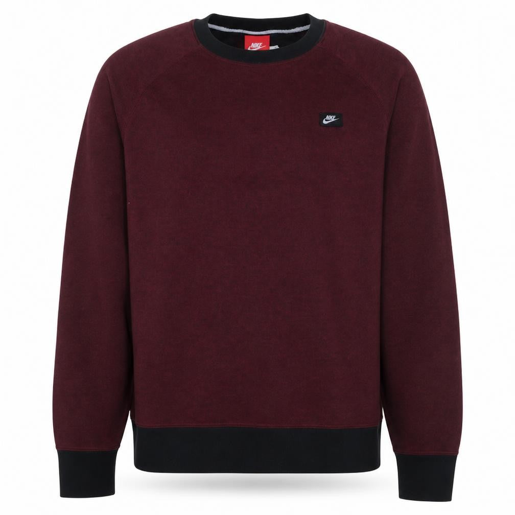 Nike Men's Red Crew Neck Sweatshirt M Pullover Sports Style