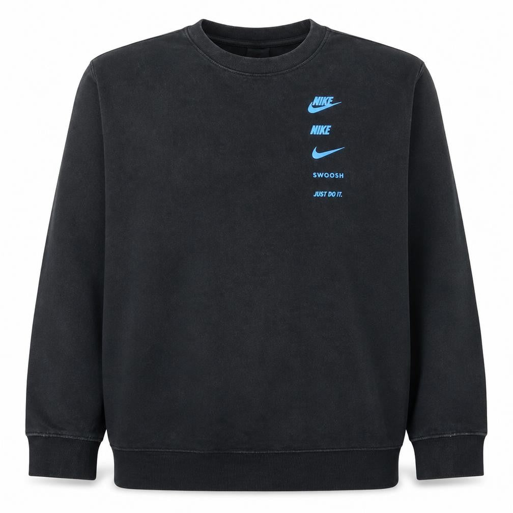 Nike Men's Black XL Pullover Sweatshirt Crew Neck Logo Graphic