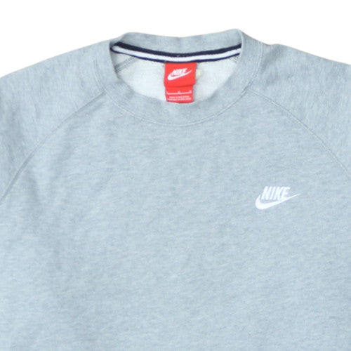 Nike Men's Grey Crew Neck Pullover Sweatshirt Size M