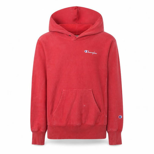 Champion Men's Red Reverse Weave Pullover Hoodie Size S