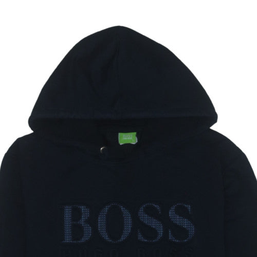 Hugo Boss Men's Black Logo Pullover Hoodie Size L