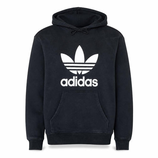 Adidas Womens Black Hooded Pullover Sweatshirt Size 12