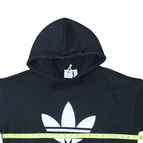 Adidas Womens Black Hooded Pullover Sweatshirt Size 12