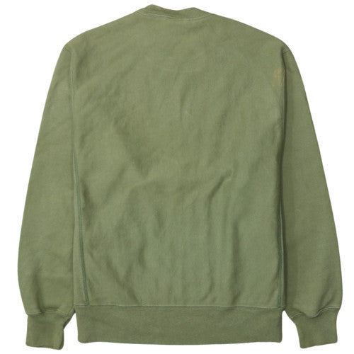 Champion Men's Green Reverse Weave Pullover Sweatshirt Medium