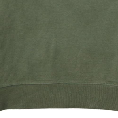 Tommy Hilfiger Men's Green Cotton Crew Neck Sweatshirt M