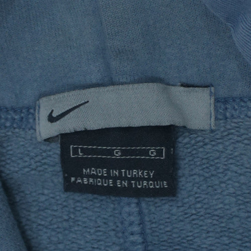 Nike Men's Blue Pullover Hoodie Size L Fleece Sportswear