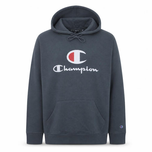 Champion Men's Blue XL Pullover Hoodie Logo Cotton Blend