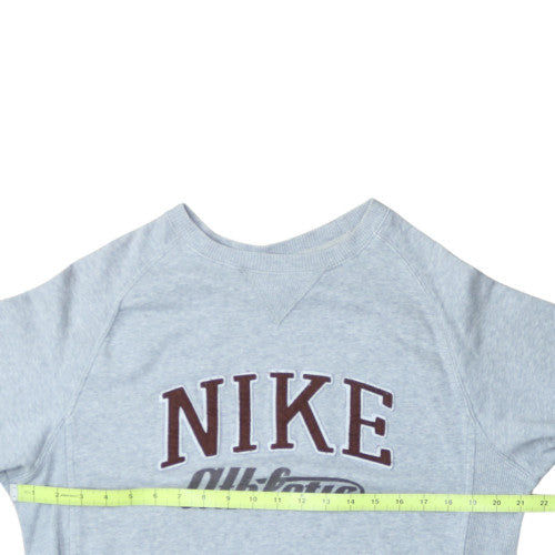 Nike Men's Grey Athletic Pullover Sweatshirt S Crew Neck