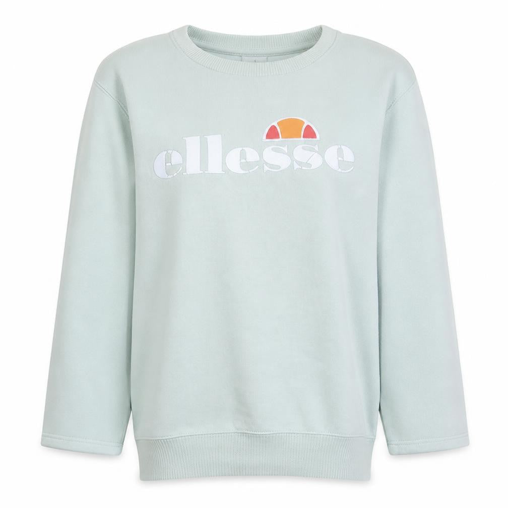 Ellesse Womens Light Blue Crew Neck Pullover Sweatshirt Size M