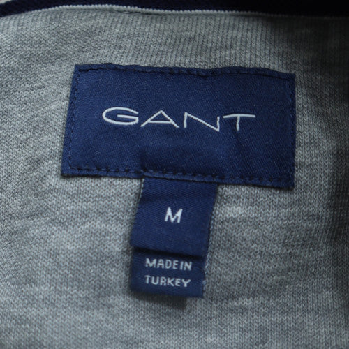 GANT Men's Grey Pullover Hoodie Medium USA Logo Sweatshirt